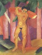 Franz Marc Woodcutter (mk34) painting